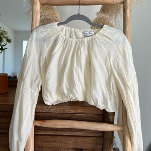 Cream blouse
